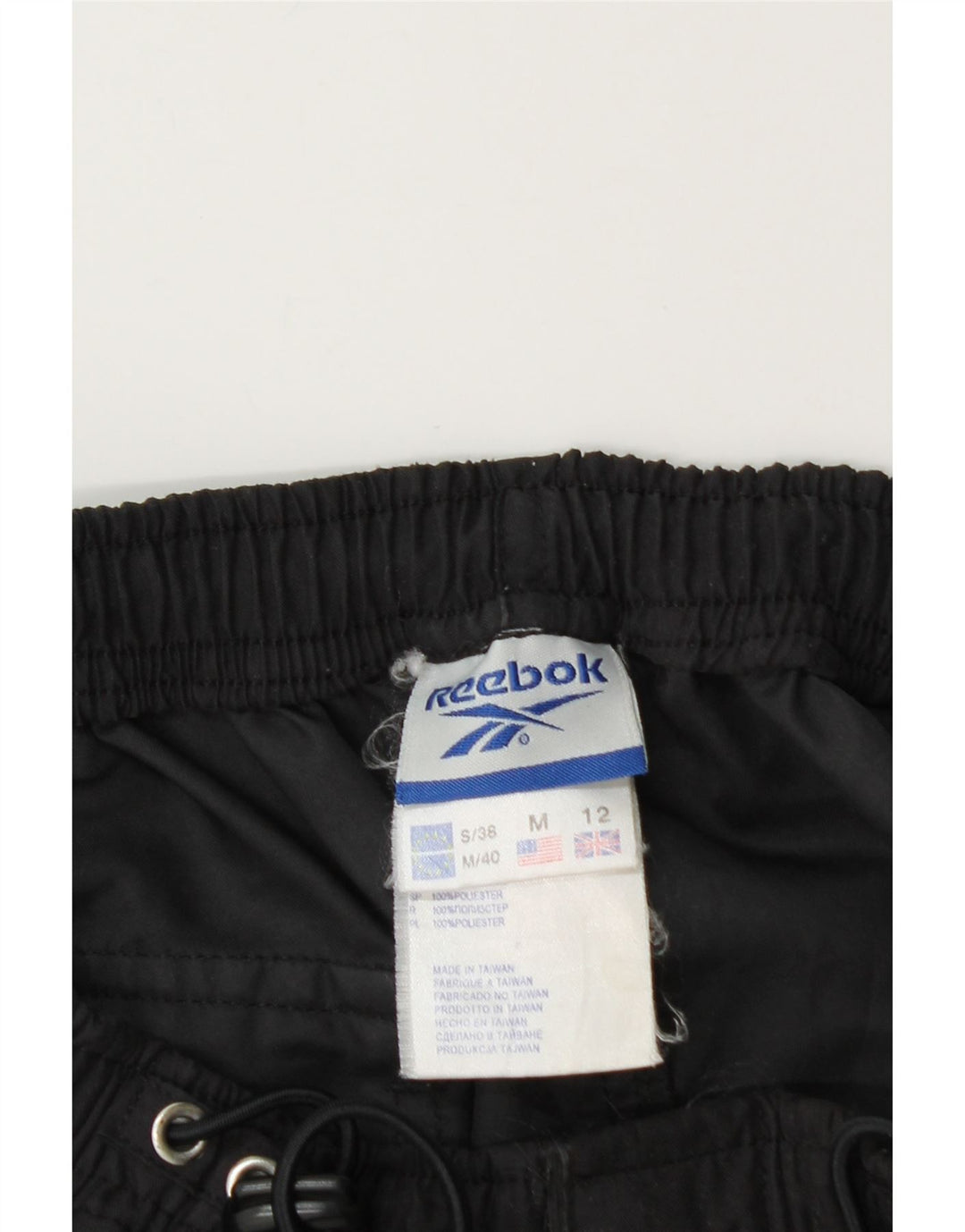 Reebok Damen Straight Cargo Hose UK 12 Medium Schwarz Polyester