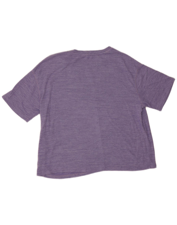 Marks & Spencer Damen T-Shirt Top UK 18 XL Lila Viskose