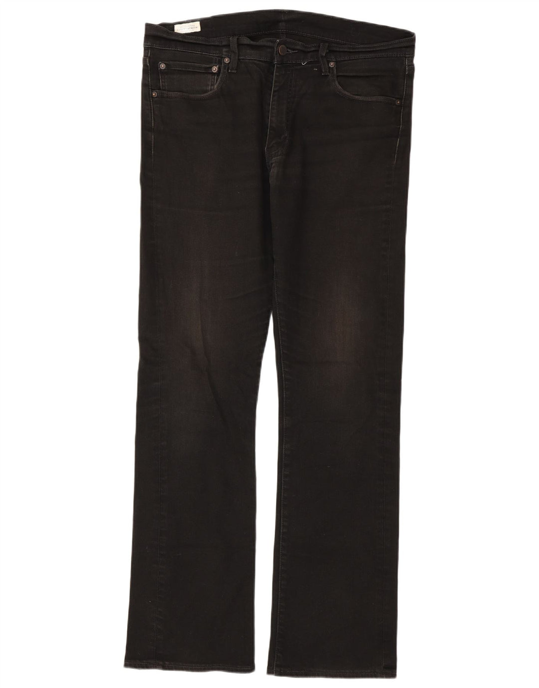 Levi's Herren Bootcut Jeans W36 L34 Schwarze Baumwolle