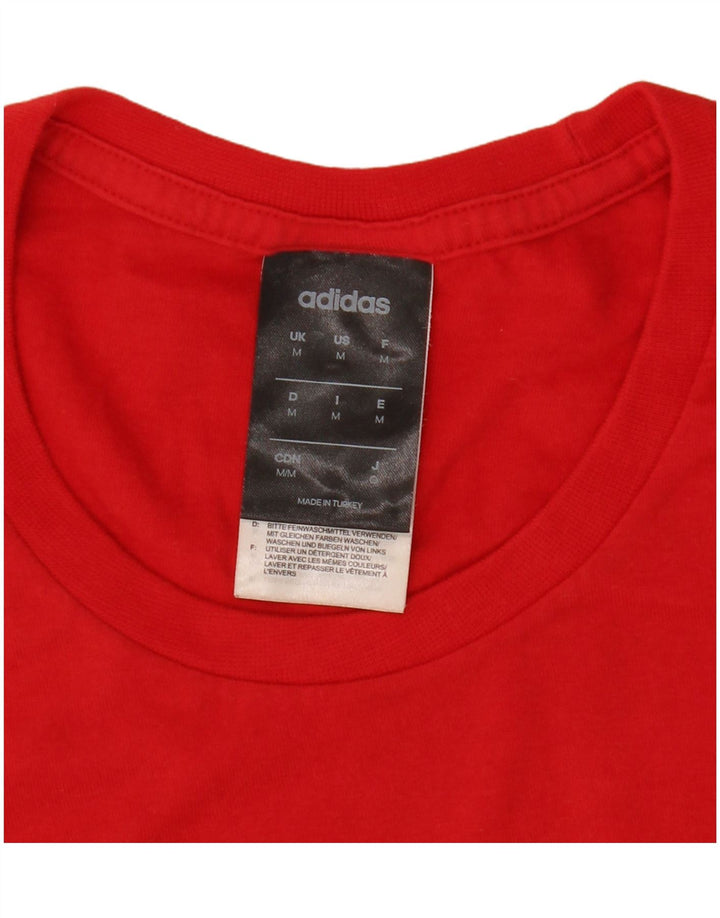 Adidas Herren Grafik T-Shirt Top Mittelrot