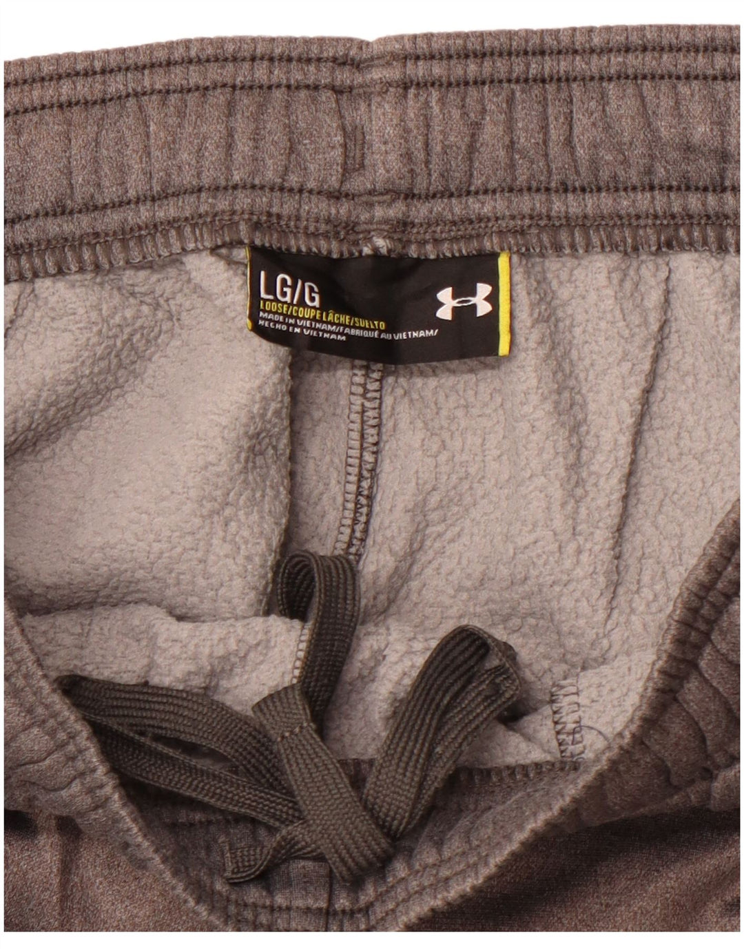 UNDER ARMOUR Mens Grant Fit Tracksuit Trousers Large Grey Colourblock