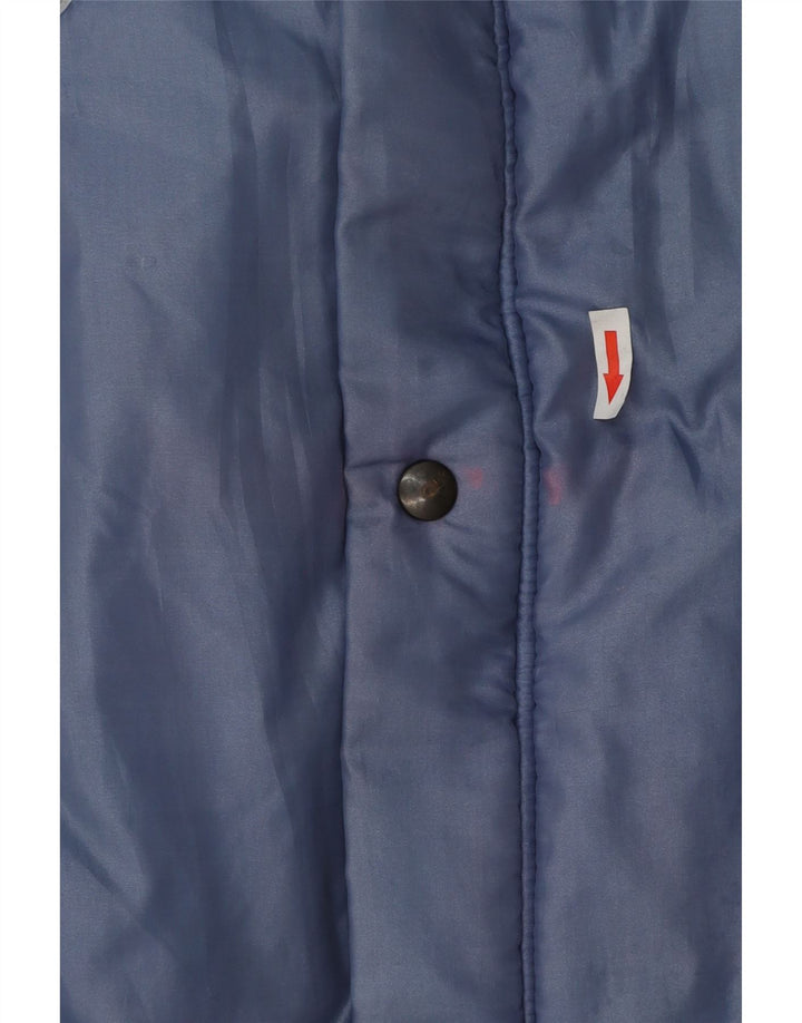 Brugi Herren-Windbreaker-Jacke IT 52 XL, blaues Colourblock-Polyester