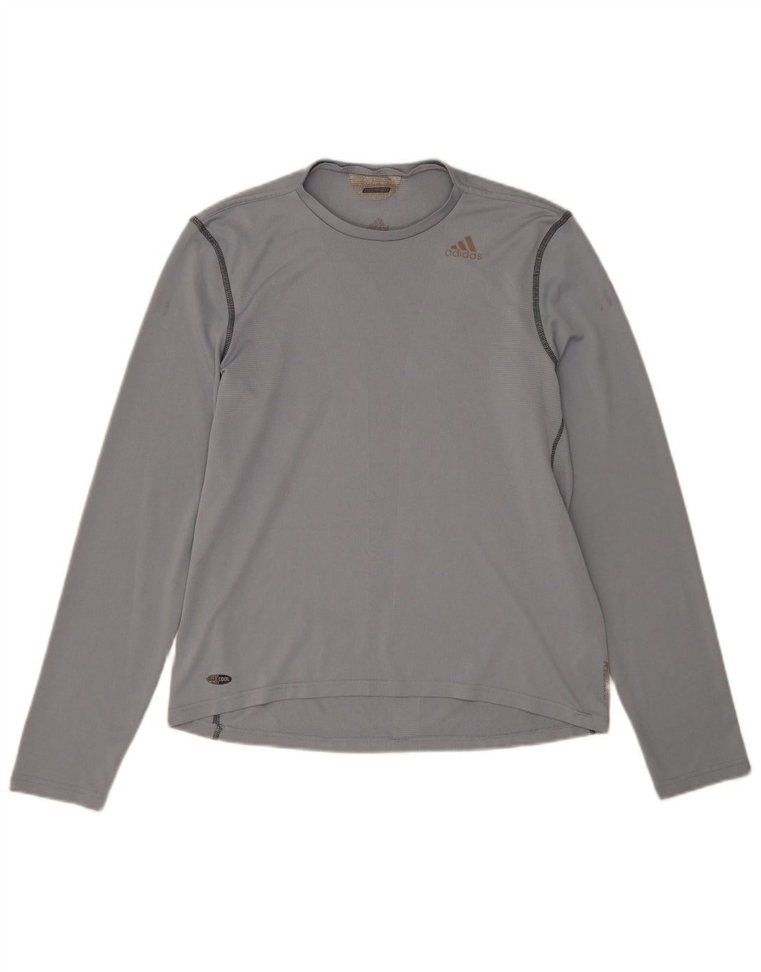 Adidas Herren Climacool Top Langarm mittelgraues Polyester