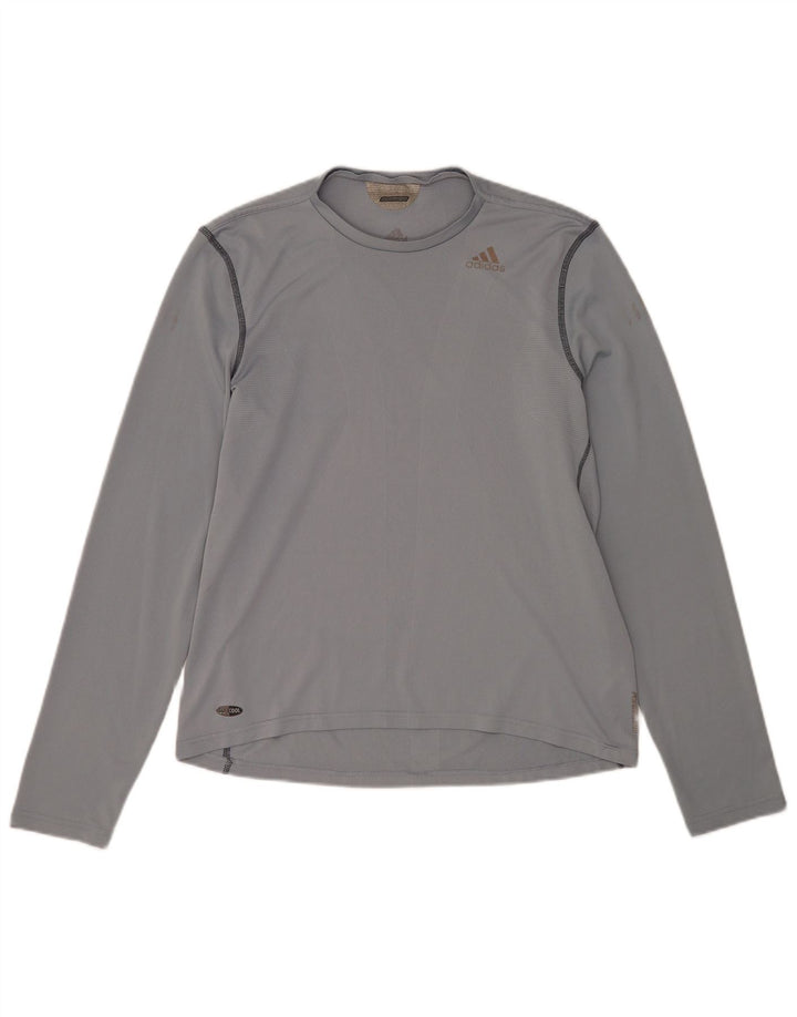 Adidas Herren Climacool Top Langarm mittelgraues Polyester