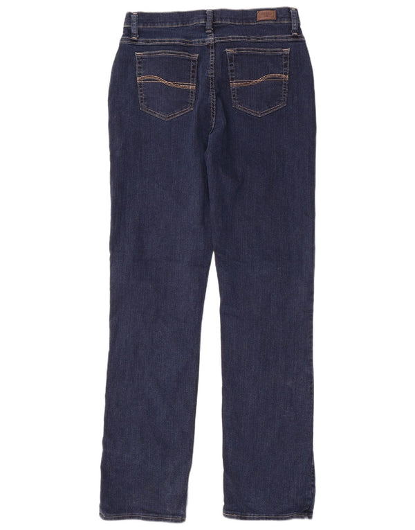 Lee Damen Straight Jeans US 12 Large W32 L35 Marineblaue Baumwolle