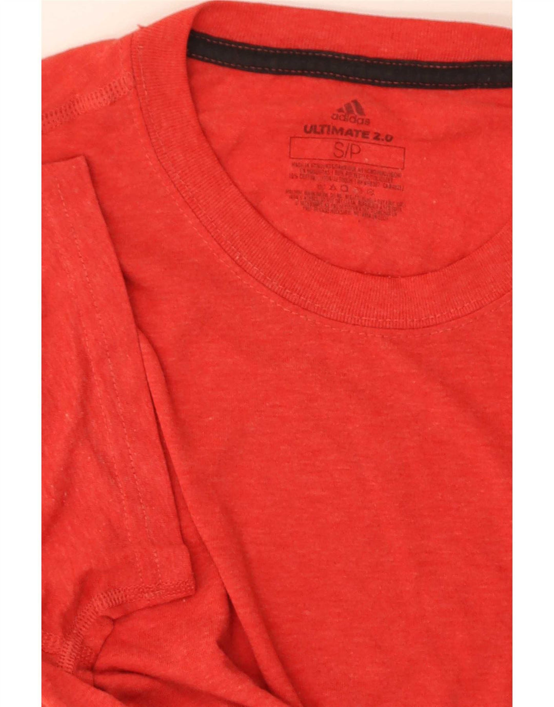 Adidas Herren-T-Shirt, kurzärmelig, normal, Größe S, Rot, Polyester