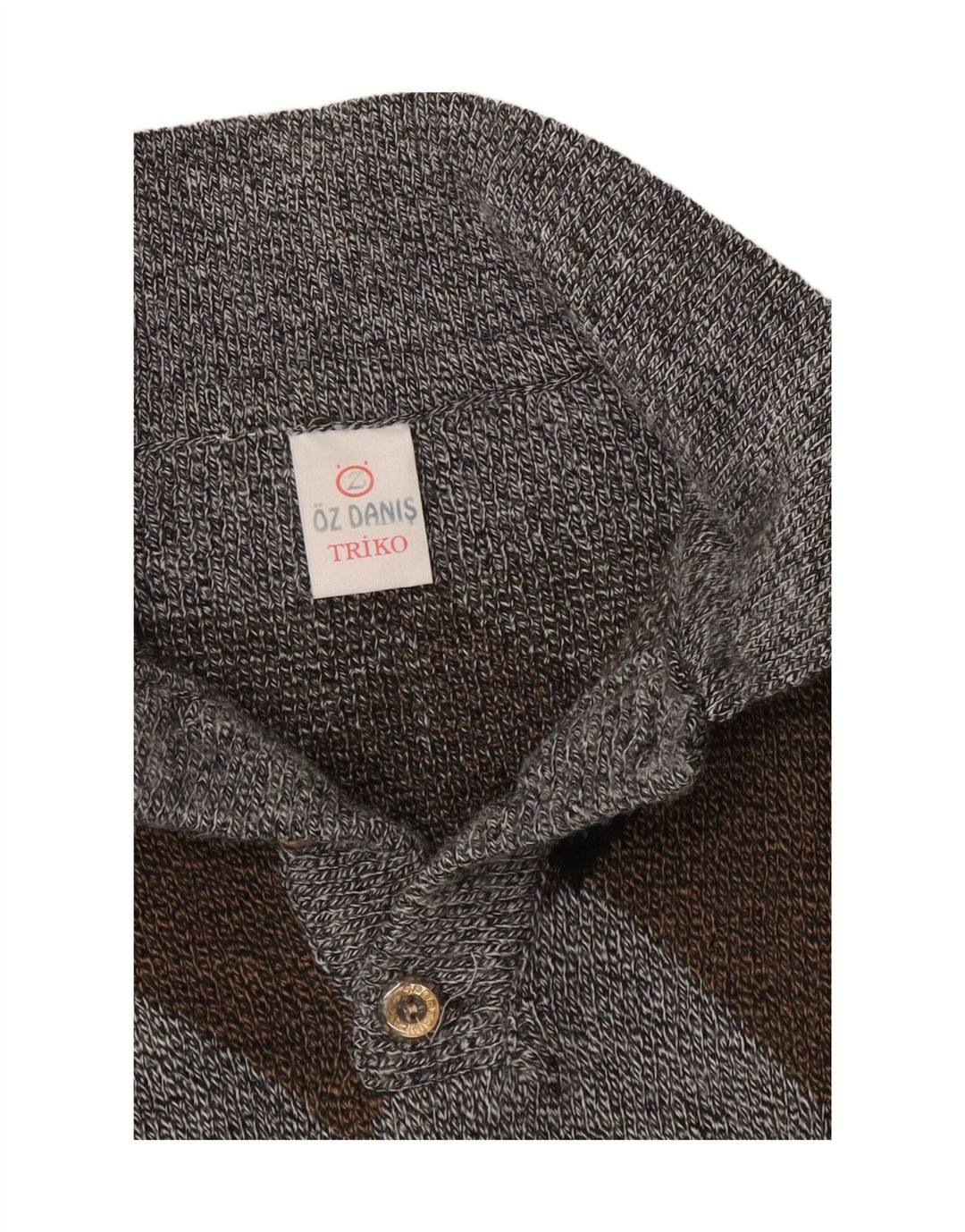 Vintage Herren Rollkragenpullover Pullover Groß Grau Argyle/Diamant