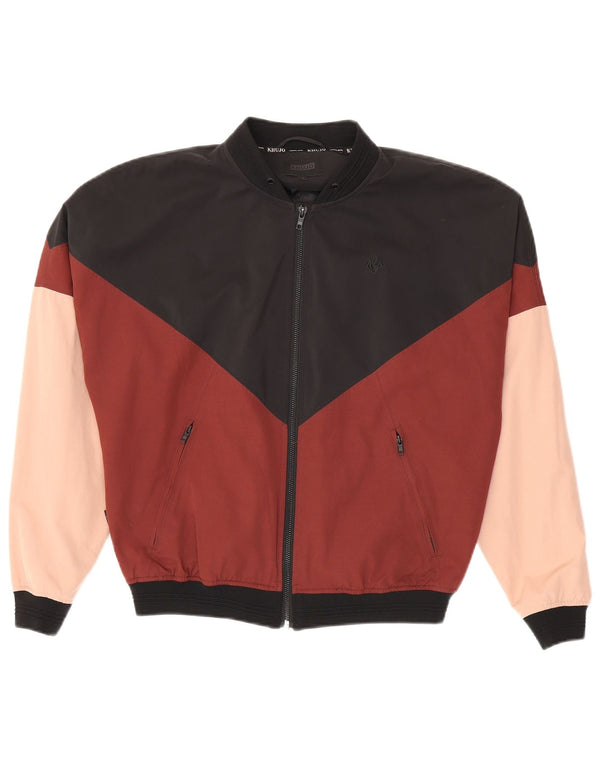 KHUJO Damen Bomberjacke mit lockerer Passform, UK 14, Mittel, mehrfarbig, Farbblock