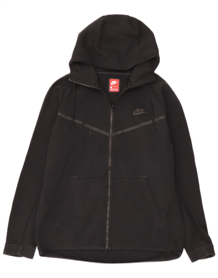 Nike Herren-Kapuzenpullover mit Reißverschluss, groß, aus schwarzer Baumwolle