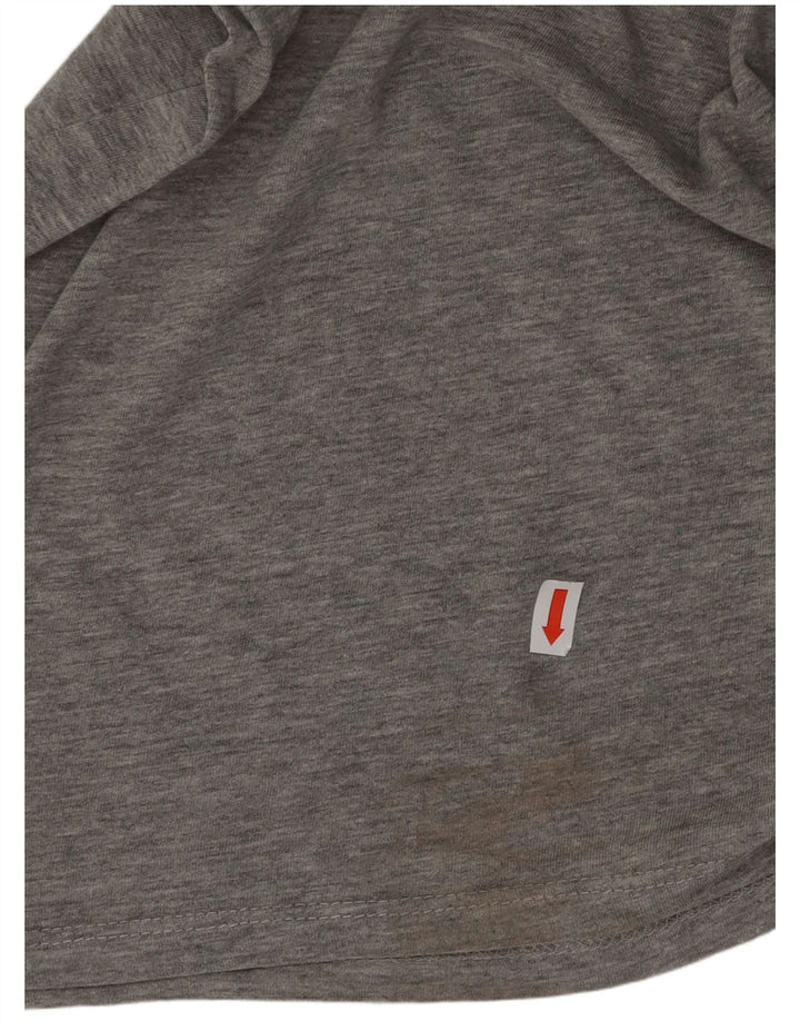 DIADORA Herren-T-Shirt mit Grafik, XL, grau gesprenkelte Baumwolle