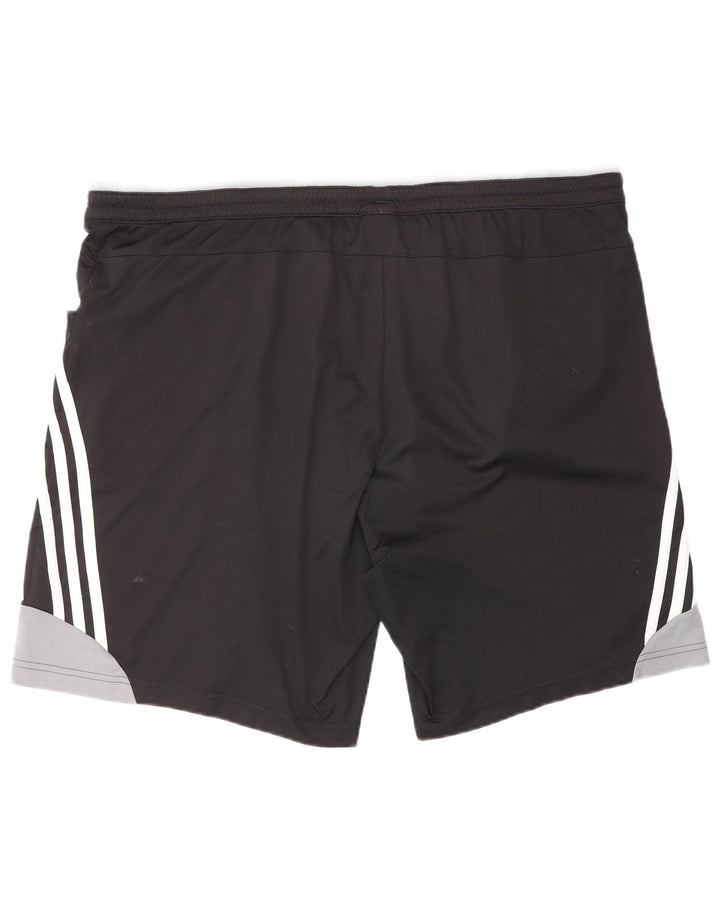 ADIDAS Herren Sportshorts XL Schwarz Colourblock Polyester