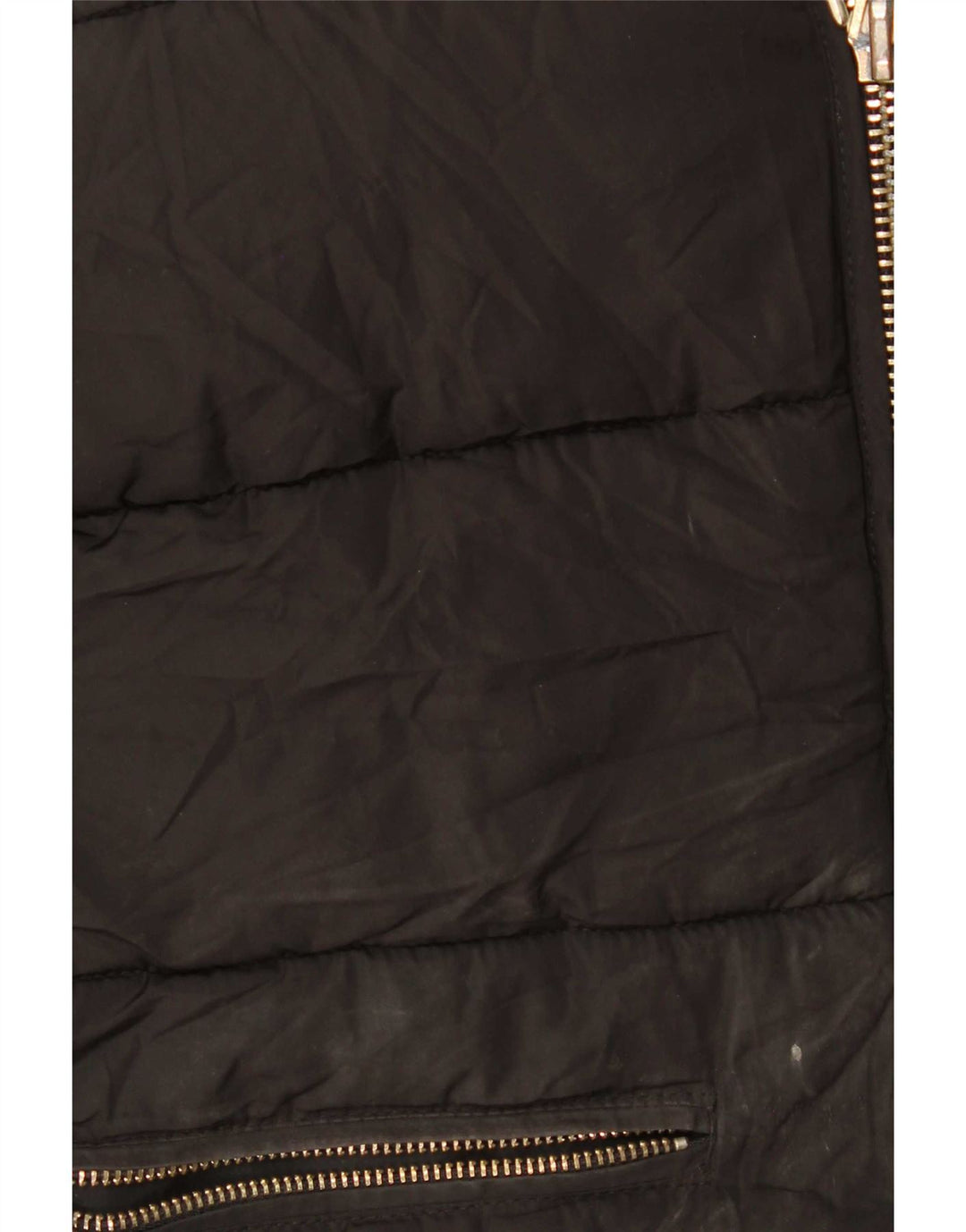 Topshop Damen-Kapuzen-Übergröße, wattierte Jacke, UK 4, XS, Schwarz, Polyester