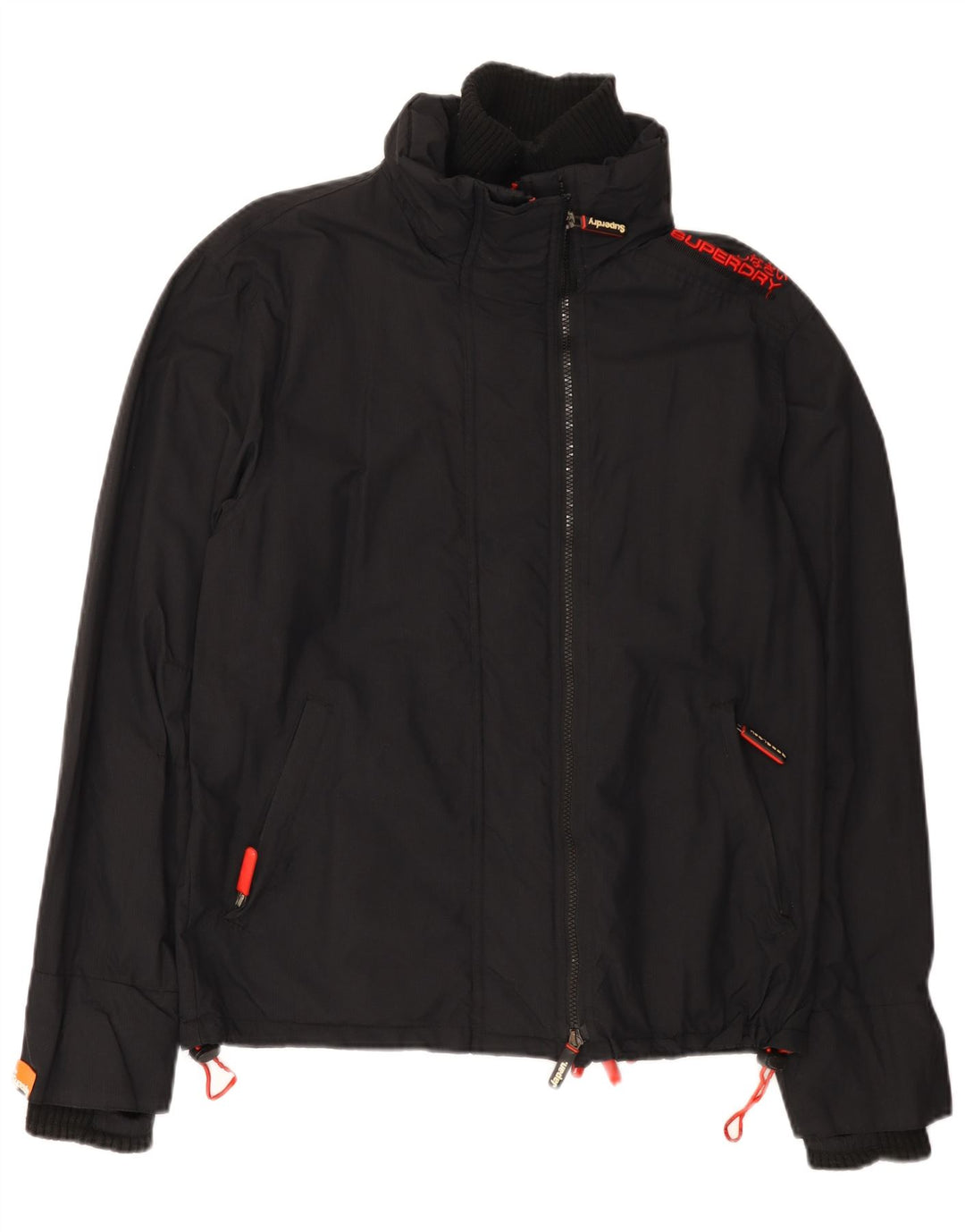 Superdry Damen Windcheater Graphic Windjacke UK 16 Large Schwarz