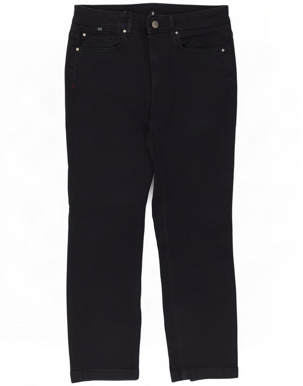 Crew Clothing Damen-Cropped-Jeans UK 10 Small W27 L23 Marineblaue Baumwolle