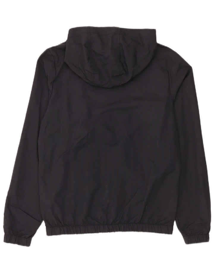 Ellesse Herren-Kapuzenpullover mit Reißverschluss und grafischem Reißverschluss, Größe S, Schwarz, Polyamid