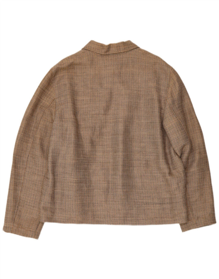Monsoon Herren Bomberjacke UK 40 Large Beige Check