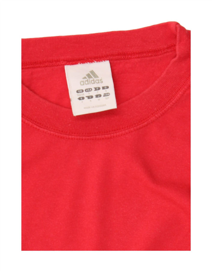 Adidas Herren Top Langarm UK 36/38 Small Rot