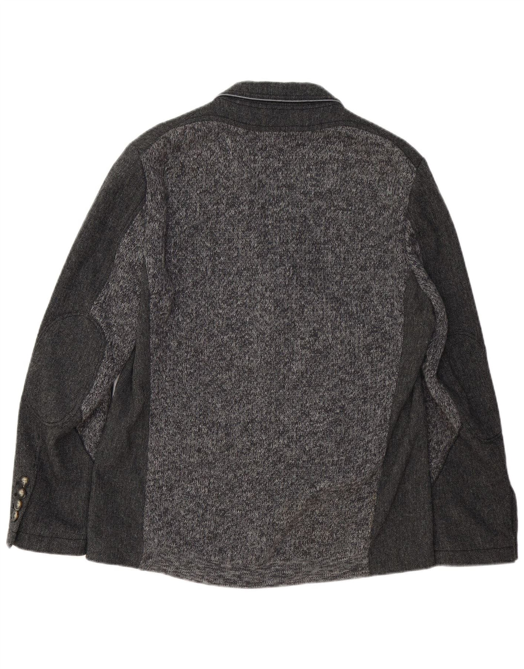 HUGO BOSS Herren-Blazer mit 3 Knöpfen, EU 50, großes graues Fischgrätenmuster