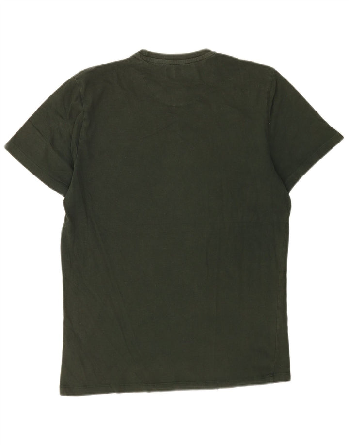 Jack Wills Herren-T-Shirt mit Grafik, mittlere Khaki-Baumwolle