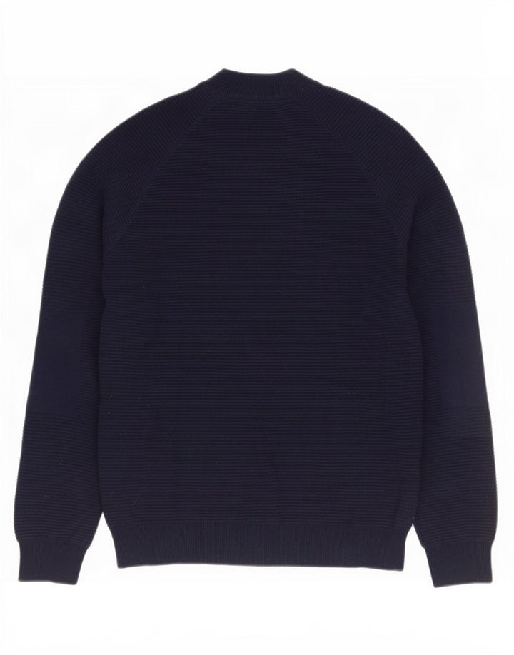 Ted Baker Rollkragenpullover für Herren, Größe 3, mittelgroß, marineblau, Baumwolle