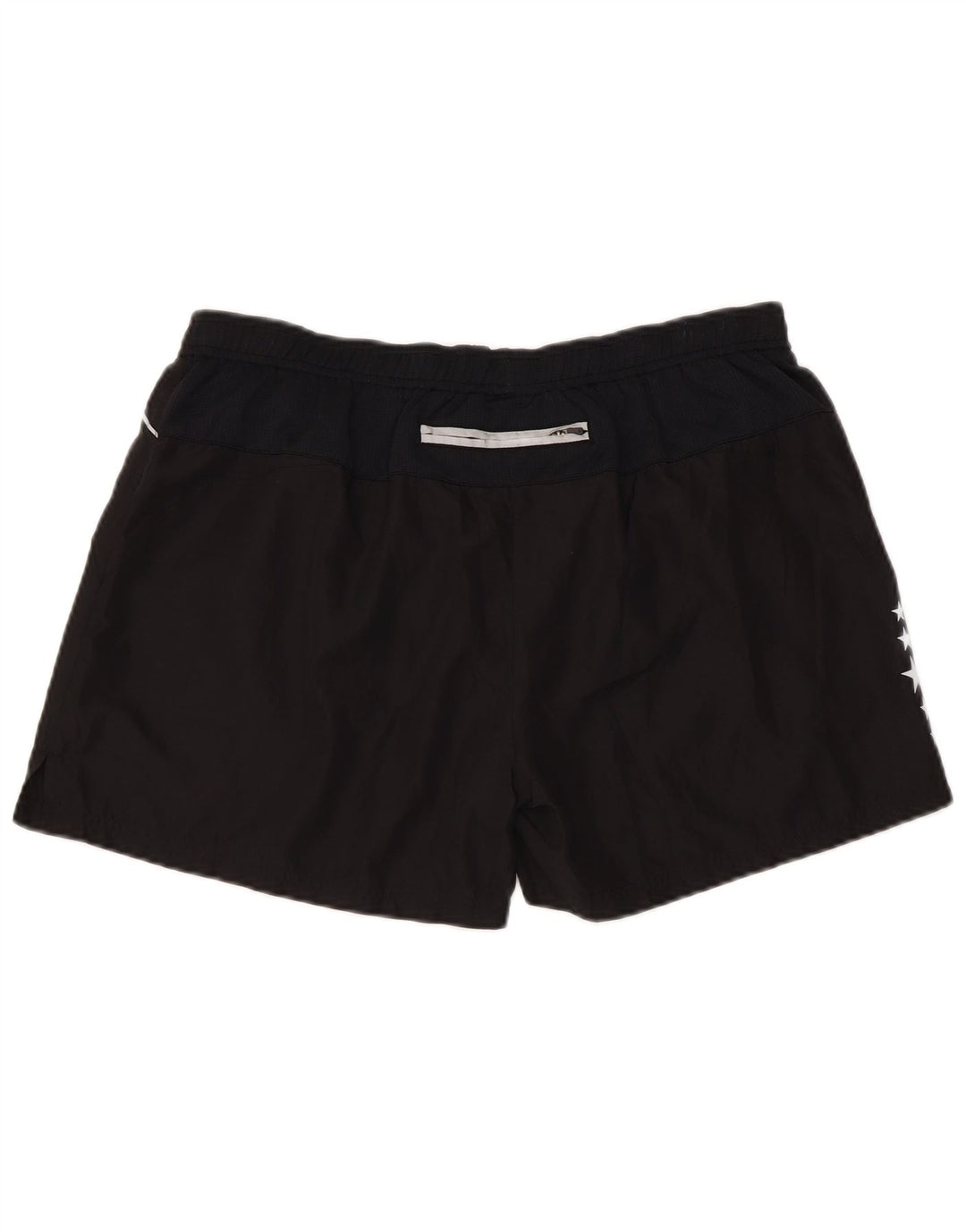 Champion Womens Graphic Regular Sport Shorts UK 14 Large Schwarz Polyester