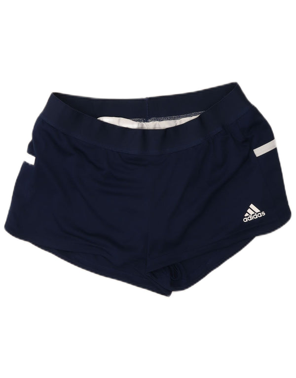 Adidas Damen Climacool Sport Shorts UK 16/18 Large Marineblau Farbblock