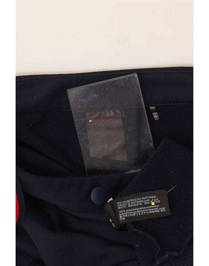 TOMMY HILFIGER Damen Crop Sweatshirt Pullover UK 16 Large Marineblau