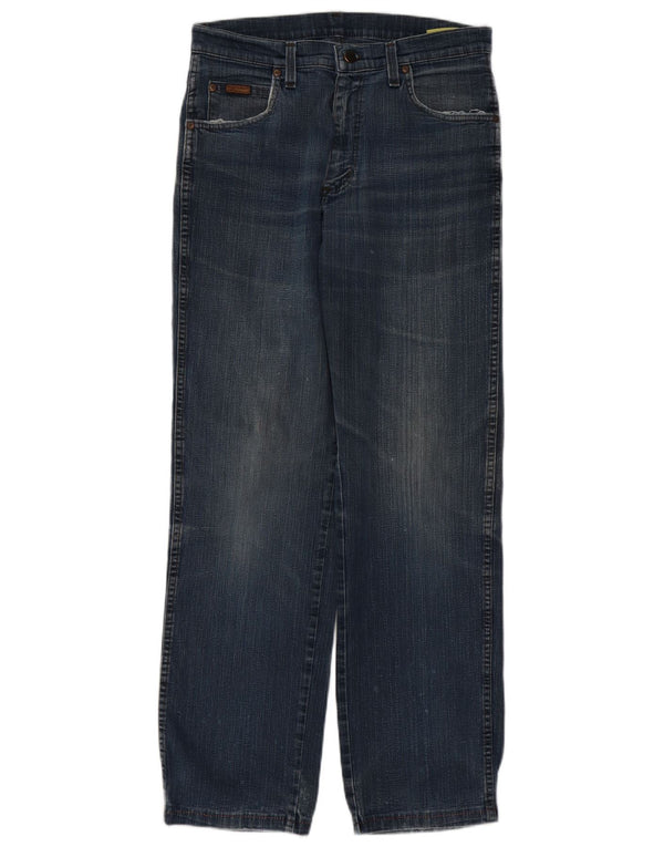 Wrangler Mens Texas Stretch Straight Jeans W32 L34 Blue Cotton