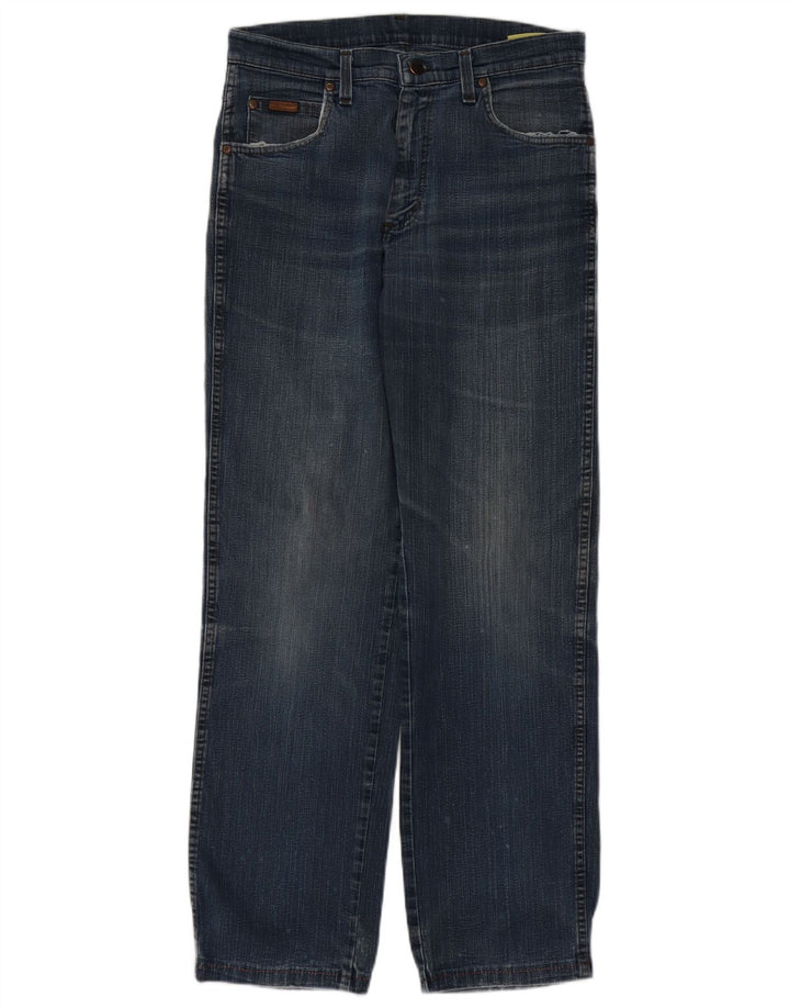 Wrangler Herren Texas Stretch Straight Jeans W32 L34 Blaue Baumwolle