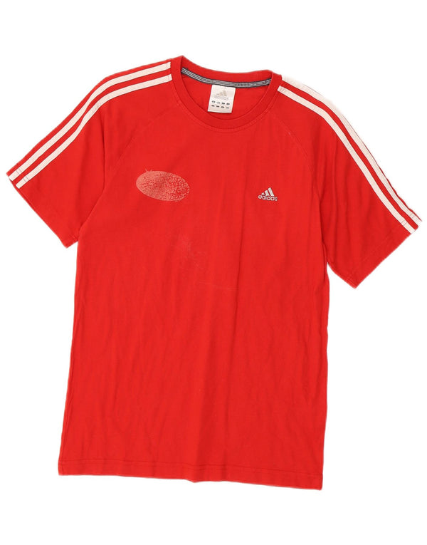 Adidas Herren T-Shirt Top Small Rot Baumwolle