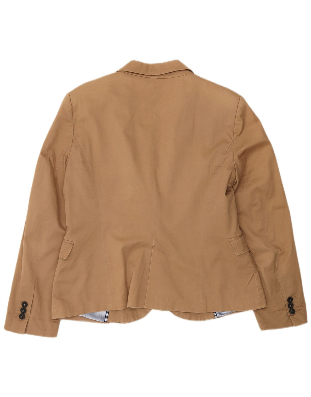 Zara Damen 1-Knopf-Blazerjacke UK 18 XL Beige