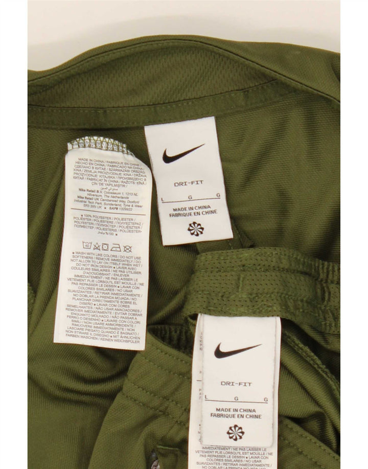 Nike Herren-Dri-Fit-Trainingsanzug, groß, Khaki, Polyester