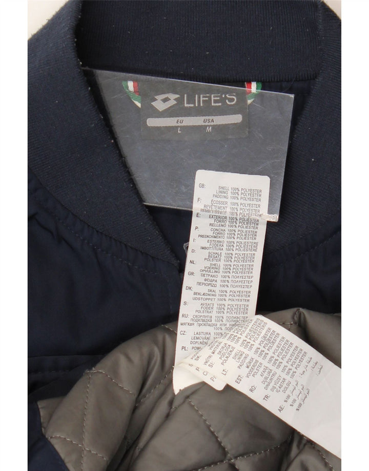 Lotto Herren Bomberjacke UK 38 Medium Marineblau Polyester