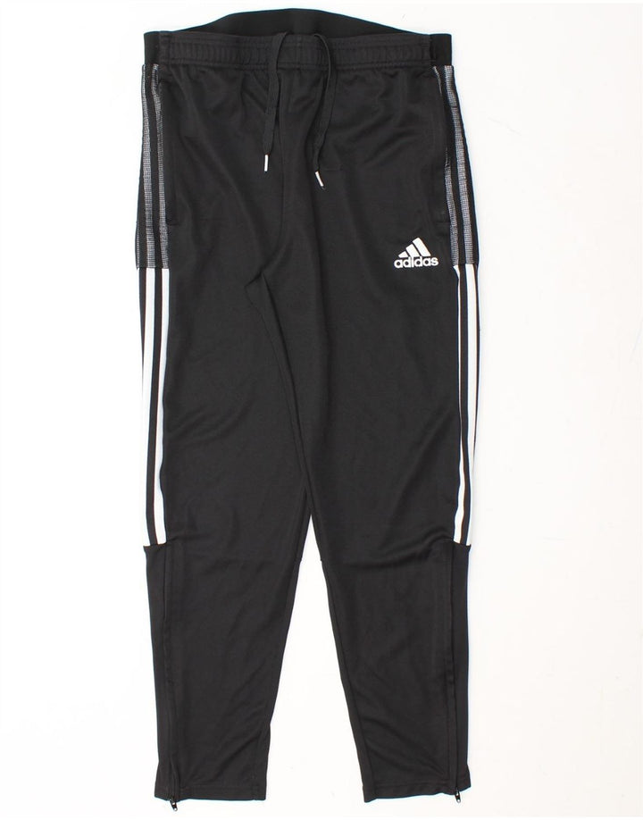 ADIDAS Mens Tracksuit Trousers Large  Black Polyester