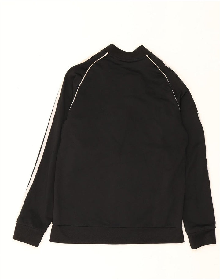 Adidas Jungen Trainingsanzug Top Jacke 11-12 Jahre Schwarzes Polyester