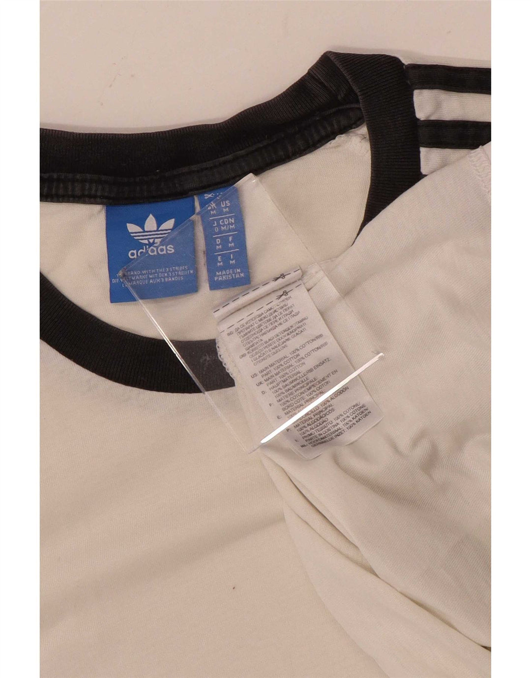 Adidas Herren T-Shirt Top Mittelweiße Baumwolle