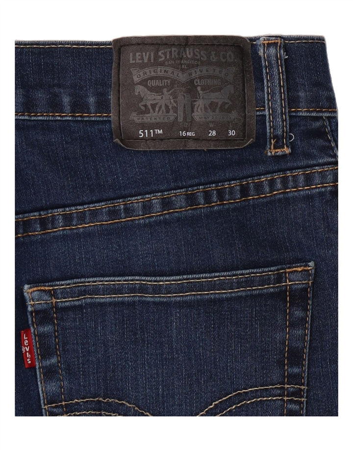 LEVI'S Girls 511 Slim Jeans 15-16 Years W28 L30 Blue Vintage Levi's and Second-Hand Levi's from Messina Hembry 