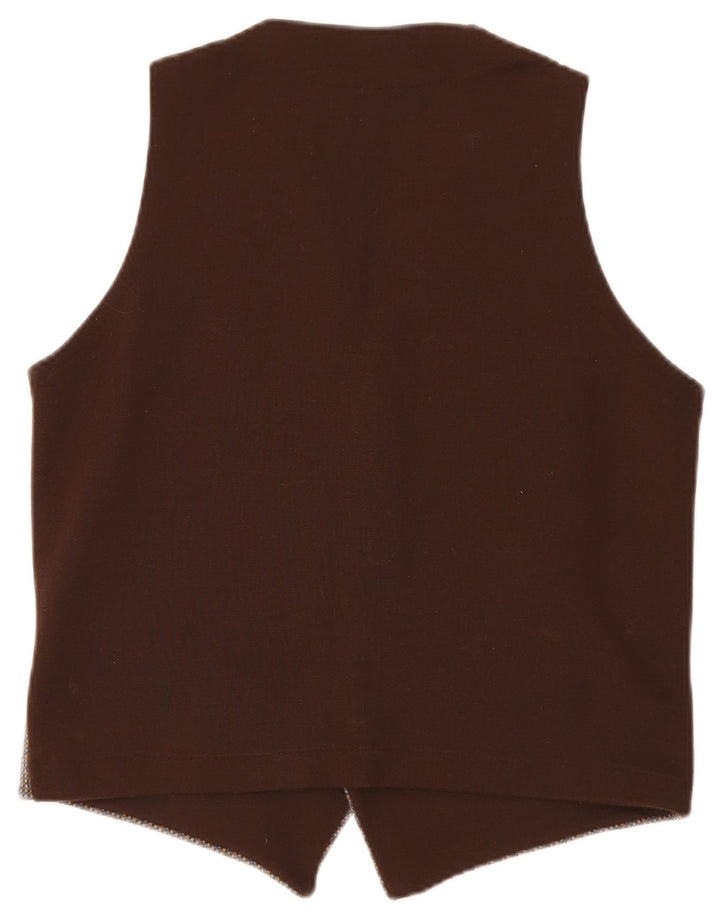 Vintage Herren Weste Mittelbraun