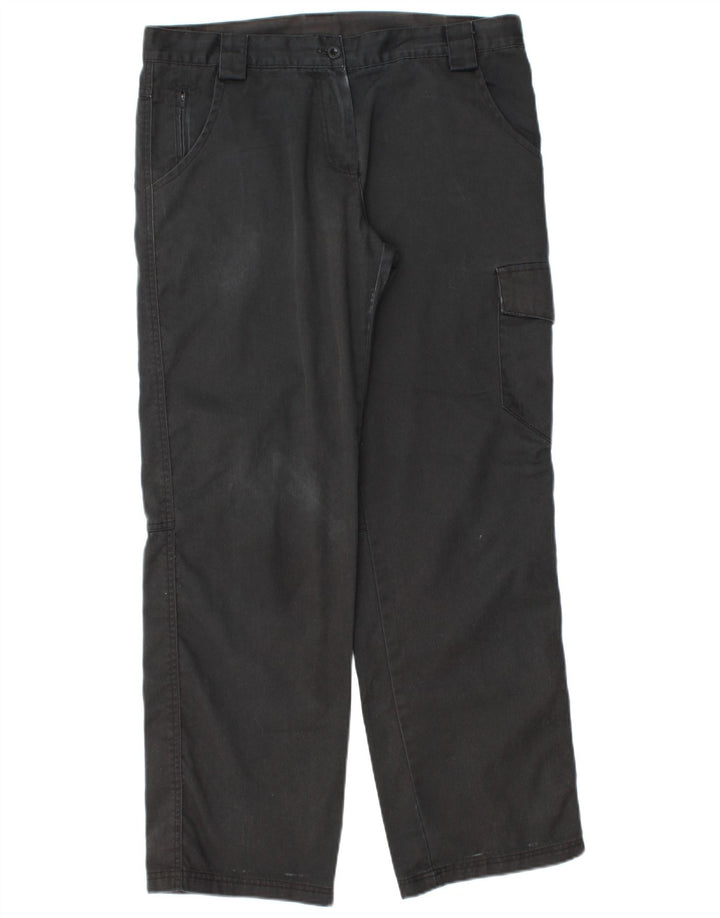 Dickies gerade Cargo-Hose für Damen, UK 12, M, W32, L30, schwarze Baumwolle