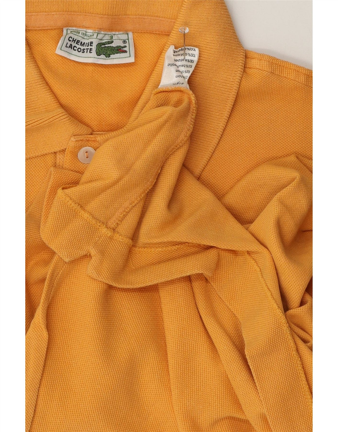 Lacoste Herren Poloshirt Suze 3 Small Gelb Baumwolle