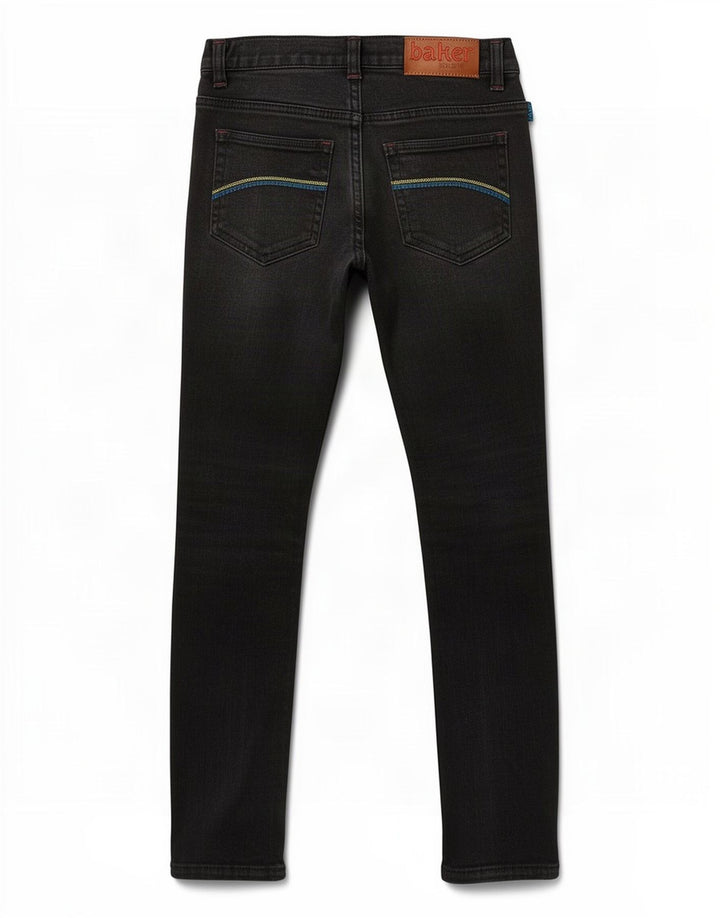 Ted Baker Slim-Jeans für Jungen, 8–9 Jahre, W24 L22, schwarze Baumwolle