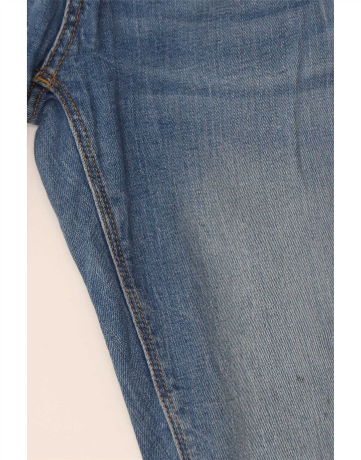 Zara Damen Distressed Slim Jeans EU 38 Small W28 L28 Blau
