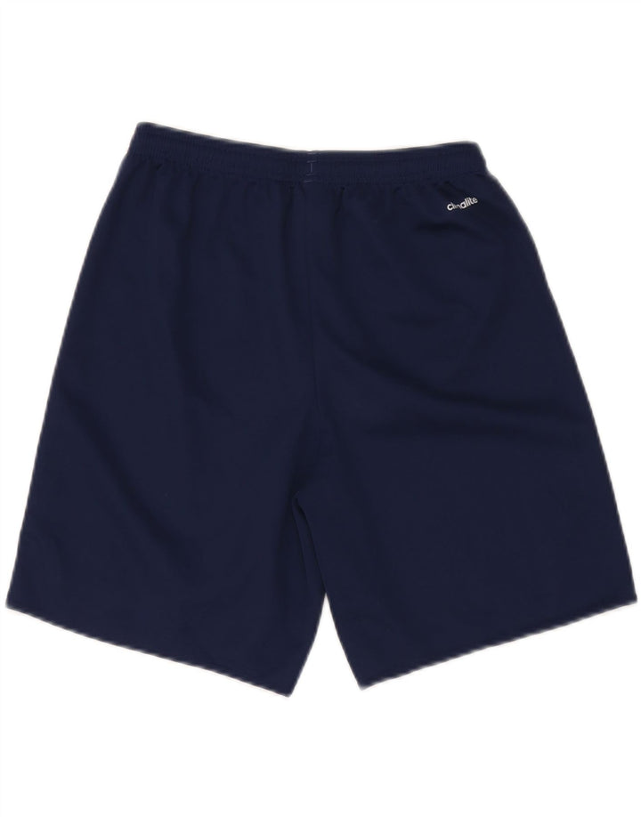 ADIDAS Jungen Climalite Sport Shorts 15-16 Jahre Marineblaues Polyester