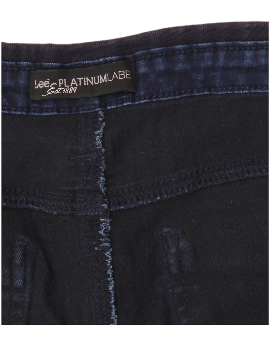 LEE Herren Platinum Label Denim Cargo Shorts W32 Mittel Marineblau