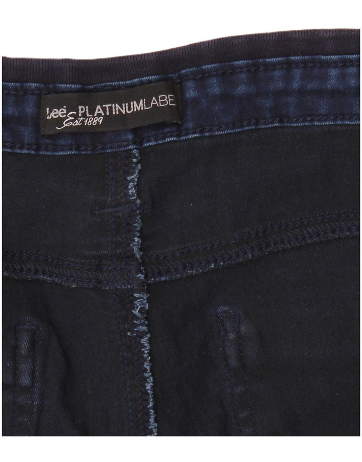 LEE Herren Platinum Label Denim Cargo Shorts W32 Mittel Marineblau