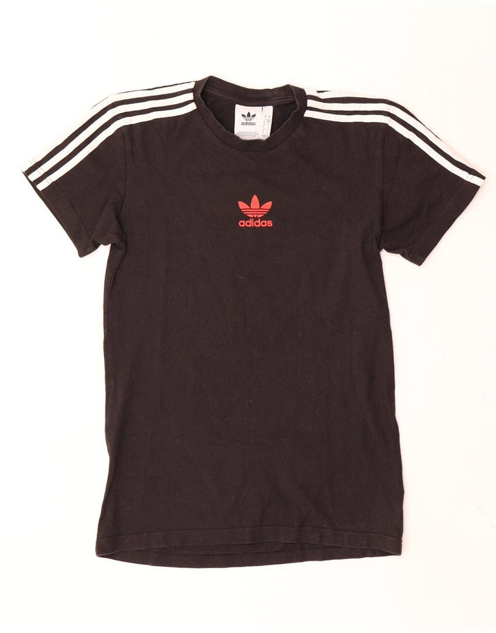 Adidas Herren Grafik T-Shirt Top Small Schwarz Baumwolle
