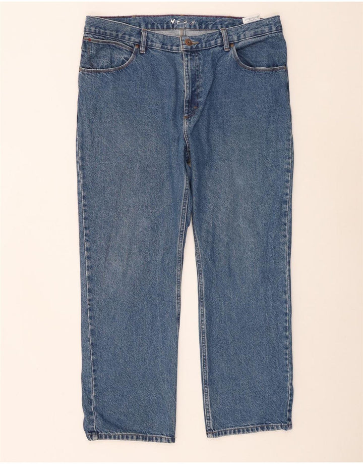 Wrangler Herren Straight Jeans W40 L30 Blaue Baumwolle