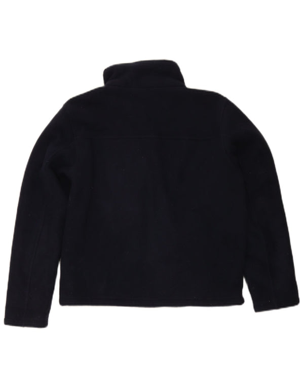 K-Way Sherpa-Fleecejacke für Jungen, 11–12 Jahre, marineblaues Polyester