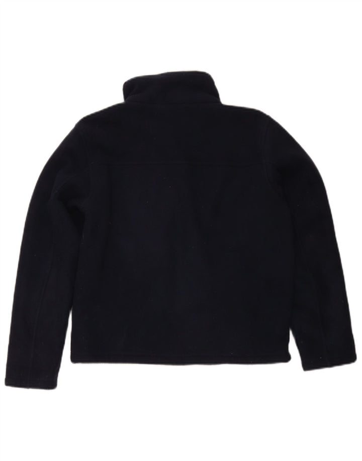 K-Way Sherpa-Fleecejacke für Jungen, 11–12 Jahre, marineblaues Polyester
