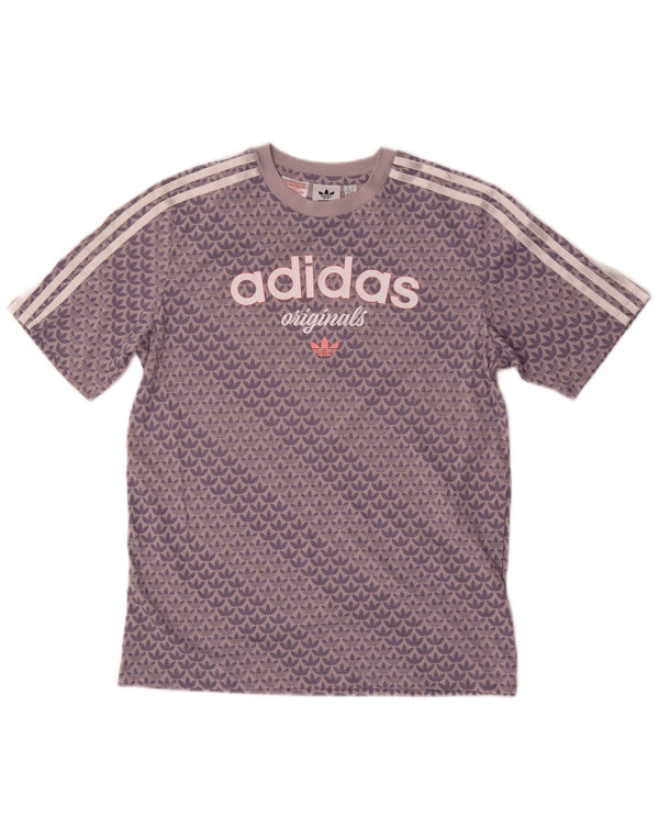 Adidas Jungen Graphic T-Shirt Top 13–14 Jahre graue Baumwolle